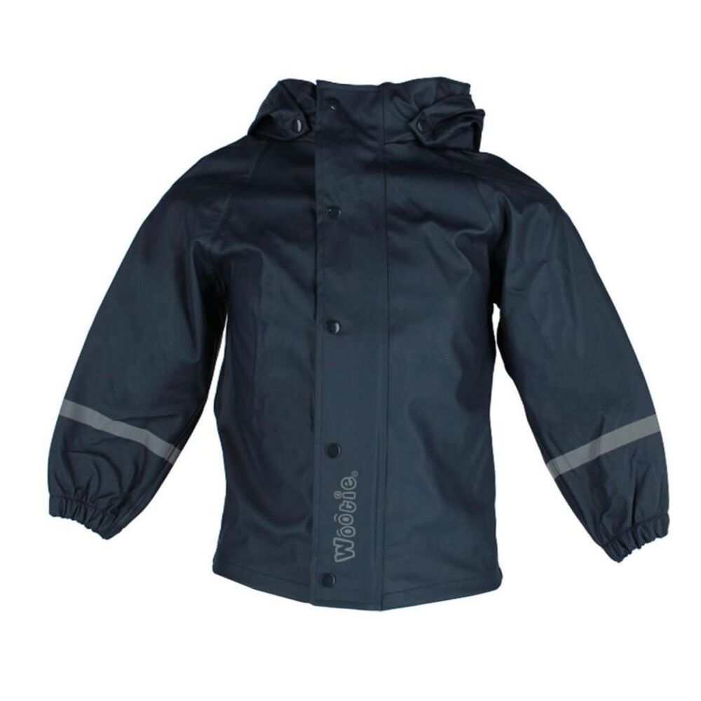 Wootie Little Girl's Solid Color Hooded Rain Coat by Wootie
